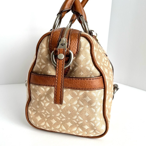 Fossil Maddox Satchel Reissue Fabric and Leather - Picture 11 of 14